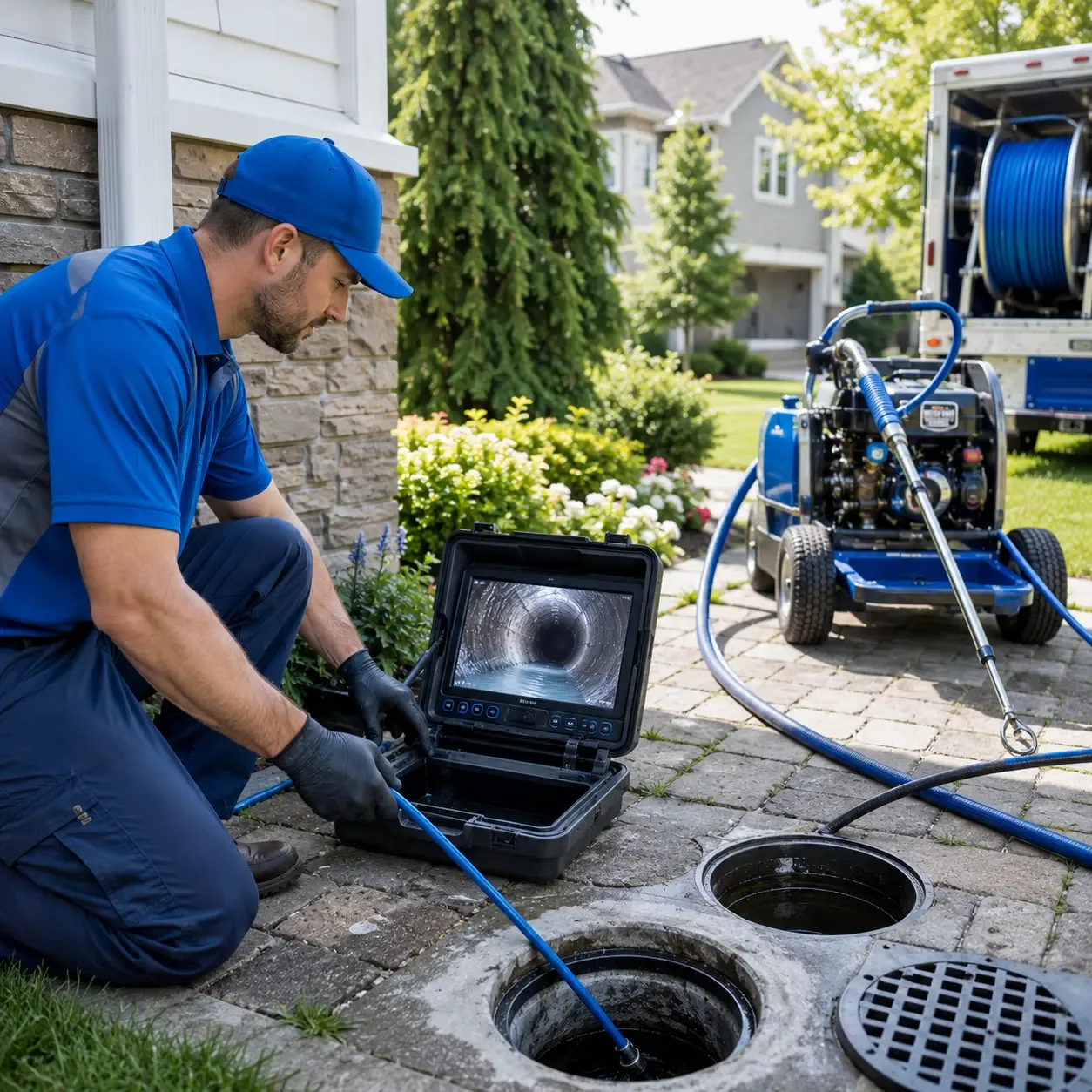 Outdoor drain cleaning professionals serving Wilton, WI